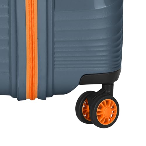 Image of Skybags Swirl Check-in Trolley Bag 75cm | Large Hard Luggage | 8 Wheels Suitcase for Travel | 3-Digit Combination Lock with Anti-Theft Zipper | Polypropylene | 3 Years Warranty - Unisex (Blue)
