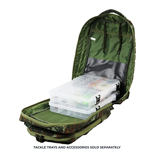 Osage River Fishing Tackle Backpack With Fishing Rod Holder, Large Fishing Tackle Bag For Tackle Trays, Tackle Box Backpack For Bass Fishing Camping Traveling Hunting, Camo #TOP3