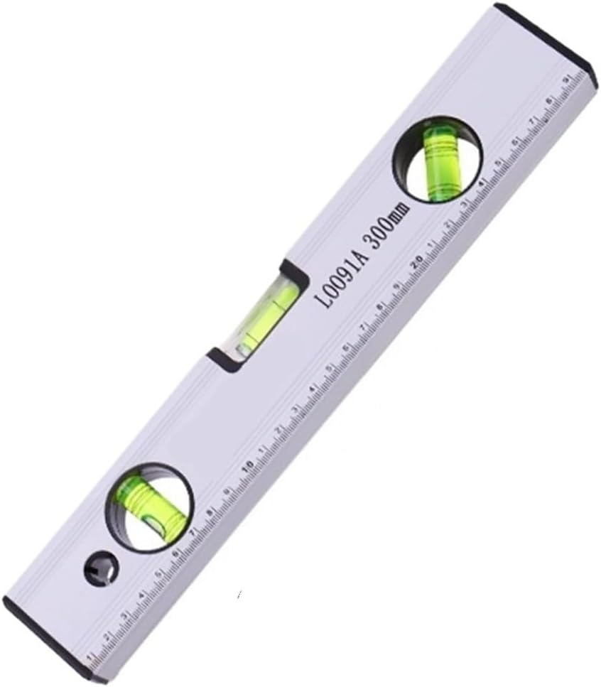 1pc High Precision Spirit Level Magnetic High Bearing Ruler Lever Bubbles Rustproof Horizontal Ruler Spirit Level(L0091-400mm)