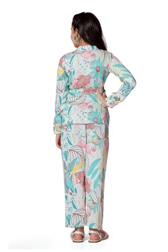 Image of Fashion Dream Girl's Rayon Cotton Clothing Set|Girls Clothing Set|Printed Girls Co-ords Set|Shirt and Pant set|Printed Clothing Set|2 Piece Set