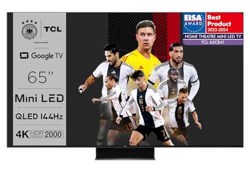 TCL 65C841 65-Zoll-Fernseher, Miniled, QLED, 4K...