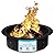 BIRDROCK HOME Fire Pit Ring - Inner Fire Ring Insert - Easy Assembly Round Heavy Duty Metal Fire Pit, Solid Iron Ring Fire Pits for Outside, Backyard, Camping & Bonfire - Black, 30" Inner & 36" Outer