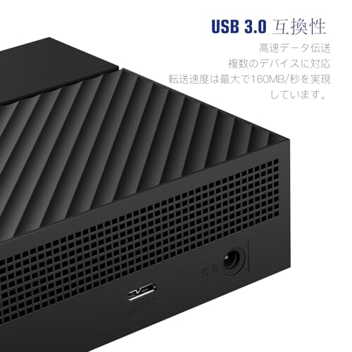 undefined UnionSine 3.5インチ 外付けハードディスク 10TB USB3.0外付けhdd に対応 PC/Mac/テレビ録画/デスクトップ/ラップトップ適用 (ブラック)HD3513 の商品画像 2