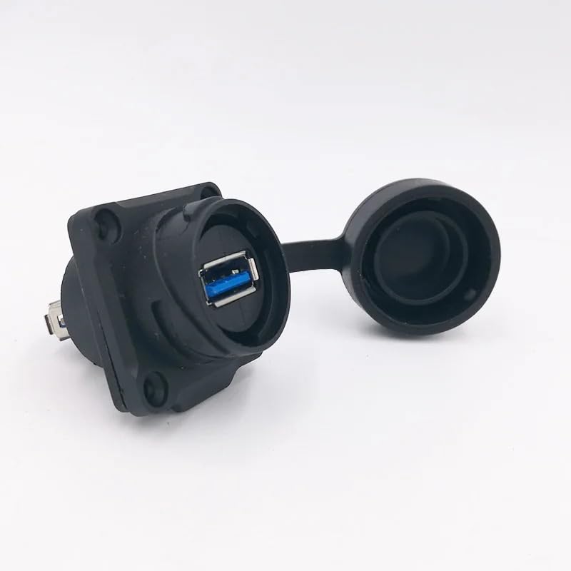 USB 3.0 Waterproof USB Socket Data IP67 Female Panel Mount socekt Water Proof H24,Practical