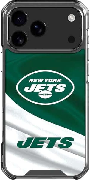 Skinit Clear Phone Case Compatible with iPhone 17 Pro Max - Officially Licensed NFL New York Jets Design