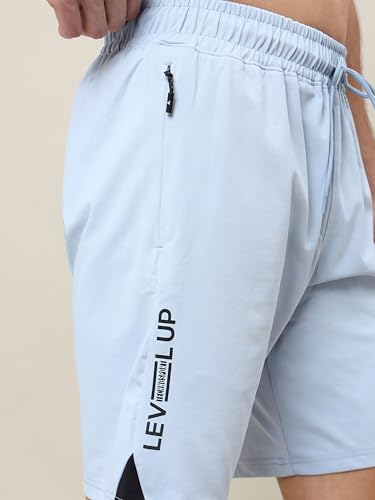 Image of TECHNOSPORT Mens Regular Fit Solid Shorts for Gym, Workout & Sports with Anti Microbial, Techno Dry