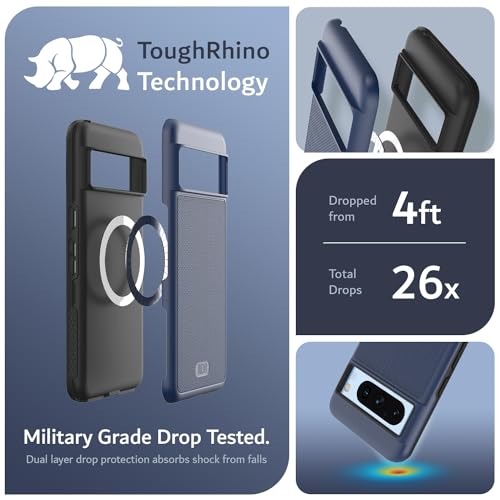 Image of TUDIA MergeGrip Magsafe Compatible for Pixel 8 Pro Case - Indigo Blue