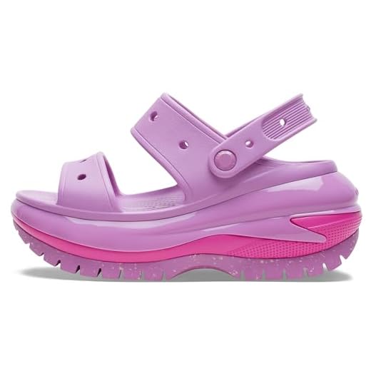 Crocs Sandália Mega Crush clássica unissex para adultos | Sandálias plataforma, Bolha, 37