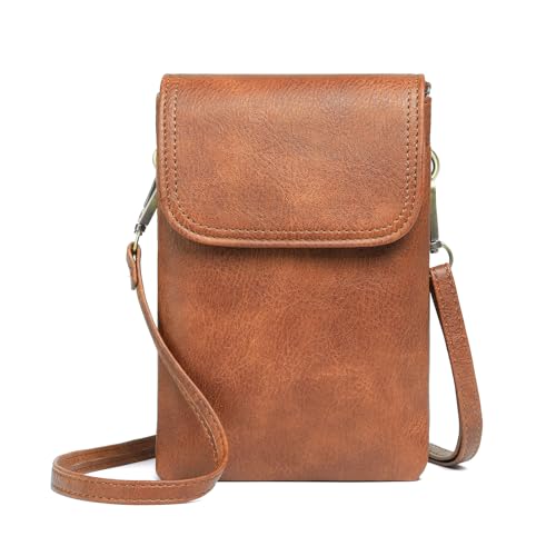 GAEKEAO Handtasche Damen Umhängetasche Damen Crossbody Bag Dame Tasche, Leder Geldbörse Verstellbar Abnehmbar Schultergurt, Reißverschluss Schultertasche