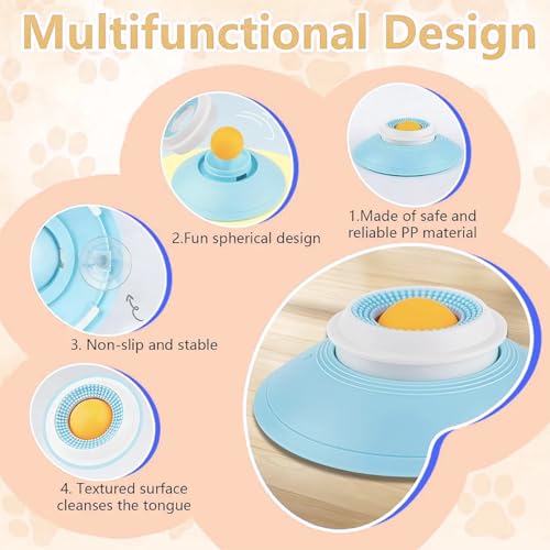 Dog Lick Bowl, Non-Slip Licking Toys for Dogs, Anxiety Relief and Slow Feeder Dog Bowls, Easy-to-Clean Liquid and Soft Food Feeder for Dogs and Cats - Image 6