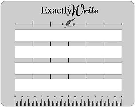 The Original Exactly Write: A Multiple Use Writing Guide (5.2 x 4.2 x 0.1) -- Envelope Addressing Guide, Scrapbooking Template, and General Crafting Aid