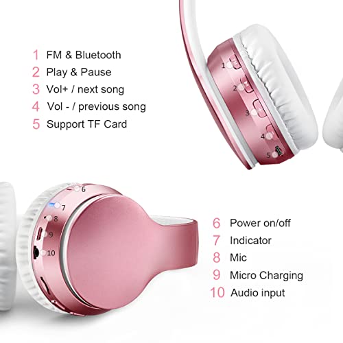 I love e iFecco Casque sans fil Bluetooth, Casque stéréo sans fil pliable, microphone intégré, casque Bluetooth sans fil… - Les Beatles, Paul McCartney, John Lennon, RIngo Starr, George Harrison I love e iFecco Casque sans fil Bluetooth, Casque stéréo sans fil pliable, microphone intégré, casque Bluetooth sans fil… – Image 4