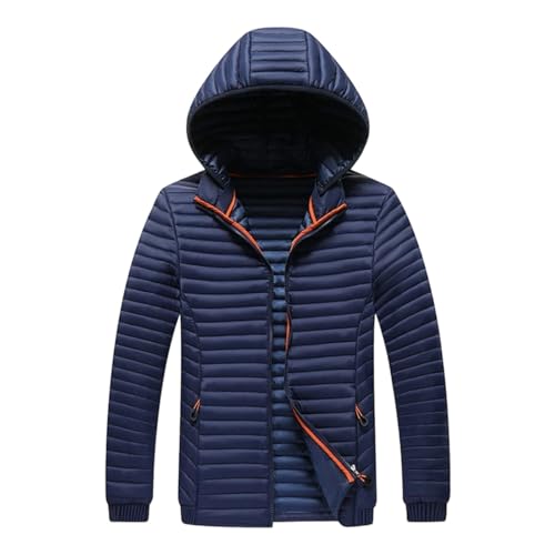 Manteau matelassé à capuche léger pour homme coupe ajustée du L au 4XL