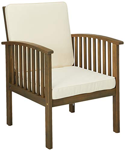 Christopher Knight Home 298932 Beckley Patio Furniture 4 Piece Acacia Wood Outdoor Chat Set, Grey #TOP2