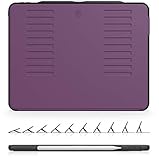 The Muse Case - 2018 iPad Pro 12.9 inch - Very Protective But Thin + Convenient Magnetic Stand + Sleep/Wake Cover by ZUGU CASE (Purple 2018 12.9 Gen 3)