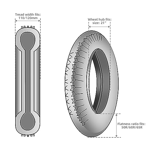 SLMOTO Steel Unpainted 21" Wrap Front Fender Fit for Harley Touring Road King Custom Bagger - Thumbnail 3