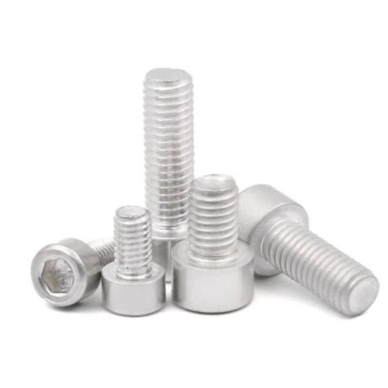 Vis à tête cylindrique M3 en aluminium : boulon hexagonal de 30mm pour fixations légères - 2