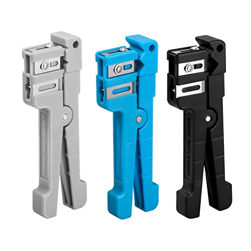 Duogalia Fiber Optic Cutter Tool 45-162 & 45-163 & 45-165 Coax Cable Stripper Fiber Optical Buffer Tube Jacket Stripper coaxial cable crimper universal wire stripper