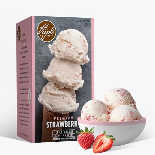 Triple Scoop - Premium Strawberry Ice Cream Mix For Ice