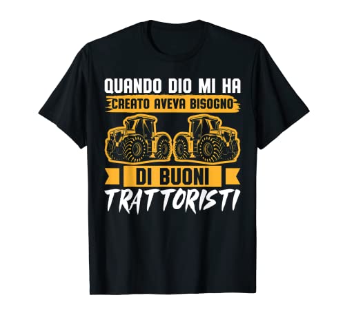 Homme Detti Farmer Comptadino Tracteur Amo Buoni Tracteurs T-Shirt