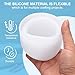 PATIKIL Silicone Mould Pot, 3.5x2.8 Inch Concrete Flower Pot Moulds for DIY Succulent Planter Candle Pen Holder Mould, White