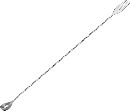 uxcell Stainless Steel Bar Mixing Spoon Cocktail Spoon with Long Handle Spa