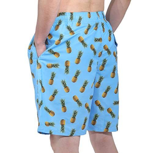 Mens Summer Beach Quick-Dry Board Shorts Color-Gradient Printed Swim Trunks4