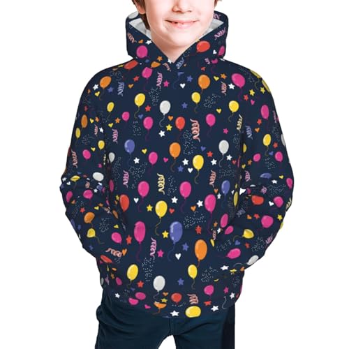 Colored Balloons Kids Pullover Hoodies Boys Sweatshirts Girls Athletic Clothes with Pocket2