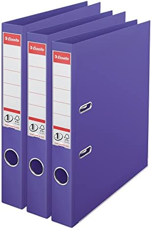 Esselte DIN A4 Folder, Blue, 52 mm Spine Width, Plastic, Vivida Series, 1 Pack, 624071