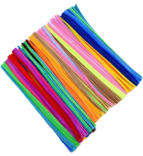 Image of VRB Dec 100 Pcs Pipe Cleaner for Craft Flower - Chenille Stems for DIY Crafts Decorations Creative School Projects,DIY Art Projects and Creative Activities. (100 Pcs Multicolor Pipe Cleaner)