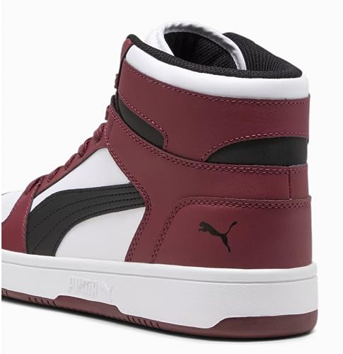 Image of PUMA mens Rebound Layup Sneaker, Puma White-puma Black-jasper, 8.5