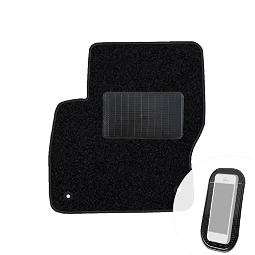 moto-MOLTICO Fahrer Fußmatte Auto Velours Fahrerseite Autoteppiche Schwarz Fahrermatte 1-teilig...