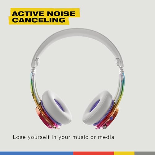 Image of Skullcandy Icon ANC Wireless On-Ear Bluetooth Headphones, Active Noise Cancelling, Up to 60 Hours Battery, Sweat Water Resistant, Foldable and Durable, Microphone - All Love