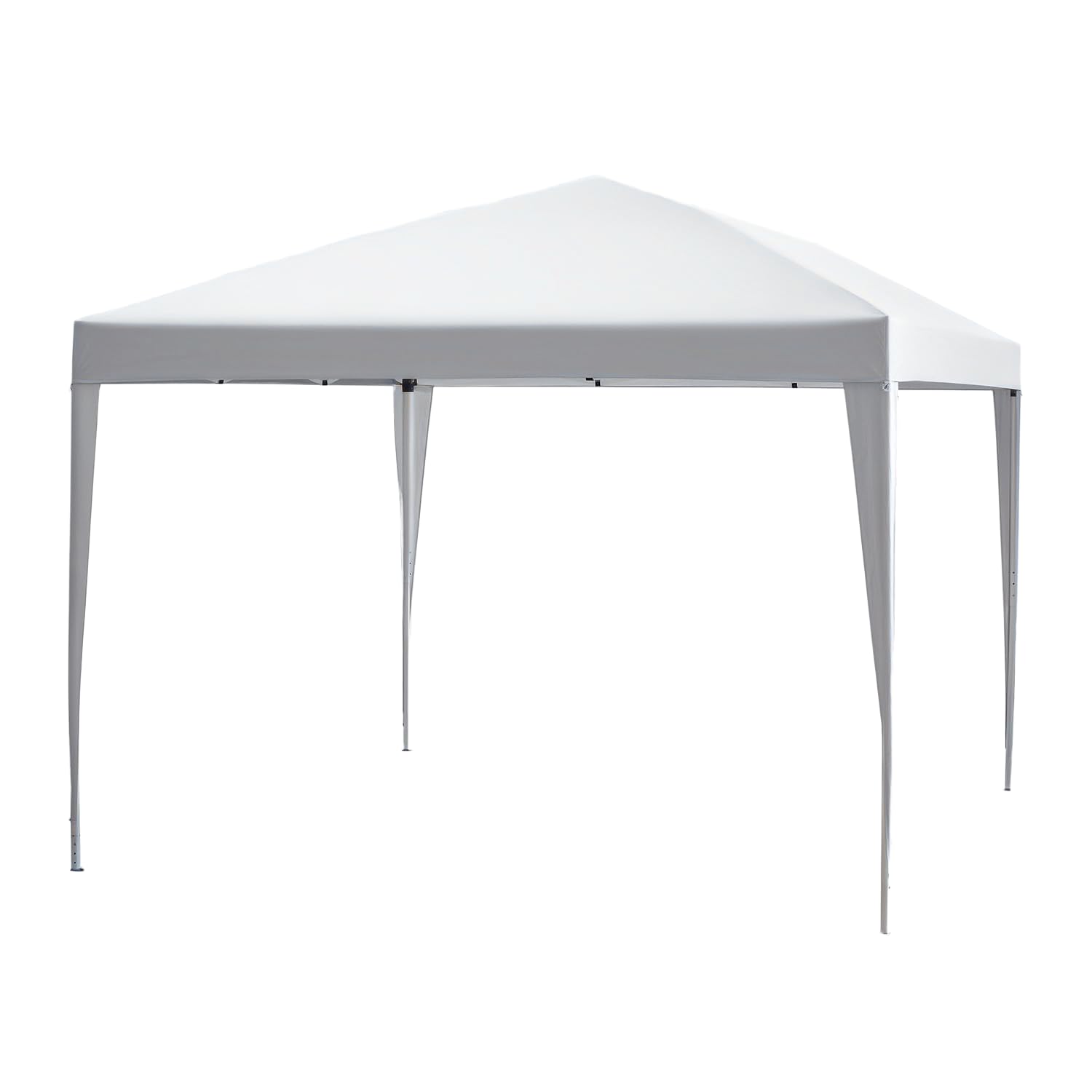 Outsunny 3 x 3M Garden Pop Up Gazebo Height Adjustable Marquee Party Tent Wedding Canopy with Carrying Bag, White