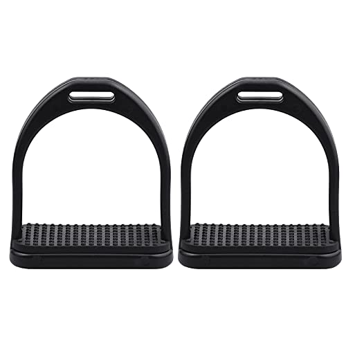 Winfred 1 Par de Estribos de Seguridad para Montar, Estribos de Caballo(S), Sillín de Caballo Acolchado, Acolchados Seguros de Acero Inoxidable, para Montar a Caballo(9*9,8cm)