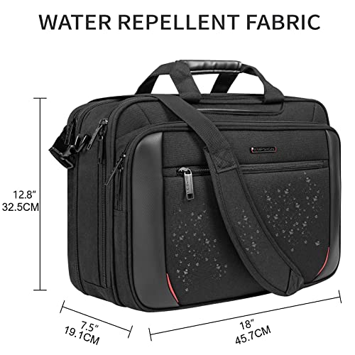 image for EMPSIGN Laptop Case Briefcase, 17.3 Inch Laptop Bag Expandable Messeng