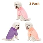 Dog Sweater, 3 Pack Dog Sweaters for Small Dogs, Dog Clothes for Small Dogs Girl Boy, Ultra Soft and Warm Puppy Sweater Dog Coat for Winter Christmas (XS, Pink+Purple+Peach) - Image 2
