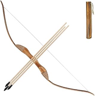 TOPARCHERY Wooden Bow and Arrow Set for Kids Beginners with 3 Arrows 1