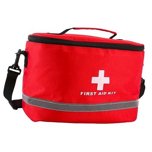 COLLBATH First Aid Kit Emergency Bag Shoulder Straps Cylinder Shape Outdoor Accessories Random Color