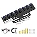 Yahboom 8-Channel Line Patrol Module Sensor 10 Pin,GPIO/IIC/USART,Suitable for RaspberryPi/STM32/UNO/Electronic Projects (8-Channel Module+PH2.0+Dupont Line+Copper Column)