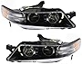 Evan-Fischer Headlight Set Compatible with 2007-2008 Acura TL Left Driver and Right Passenger Side Halogen