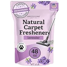 Aromasong Carpet Deodorizer Powder- 100% Natural Lavender Carpet Freshener - Safe For Pets - Upholstery Deodorizer - Effective Pet Odor Eliminator For Strong Odor & Pet Urine - 3 Lb.