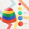 41sdwe Twtl - Balance Stepping Stones for Kids Toddlers Obstacle Course - 5 Durable Outdoor Toys Sensory Stepping Stones for Improving Toddler Coordination & Gross Motor Skills