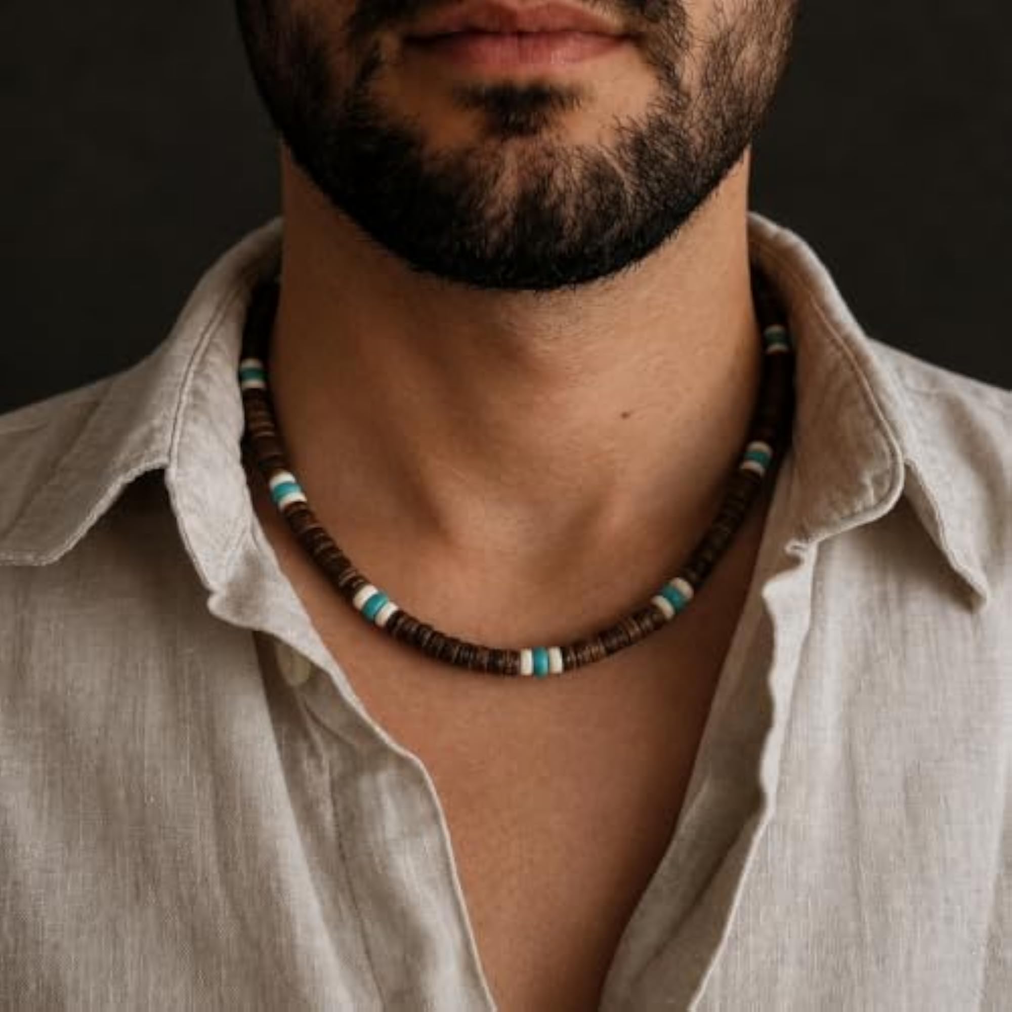 Coastal Soul Beaded Necklace, Adjustable Design