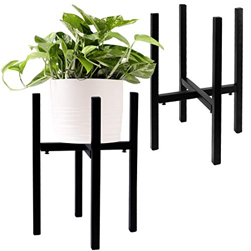 FAATCOI Verstellbarer Metallständer, klassischer Mid-Century-Ständer, Metallhalter für den Innen- und Außenbereich, verstellbare Breite 24,1-35,6 cm Cover