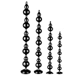 Yasexx Super Lang Anal Perlen Anal Kette 10 Kugeln Anal Perlen Strap Sucker Anal Dildo Anal Haken Anal Stecken Arsch Stecken Anal Masturbator MäNner Und Frauen Extrem Sexspielzeug(schwarz-m)