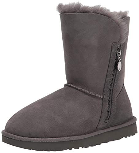 Preisvergleich Produktbild UGG WOMEN'S BAILEY ZIP SHORT BOOT GREY 39 EU