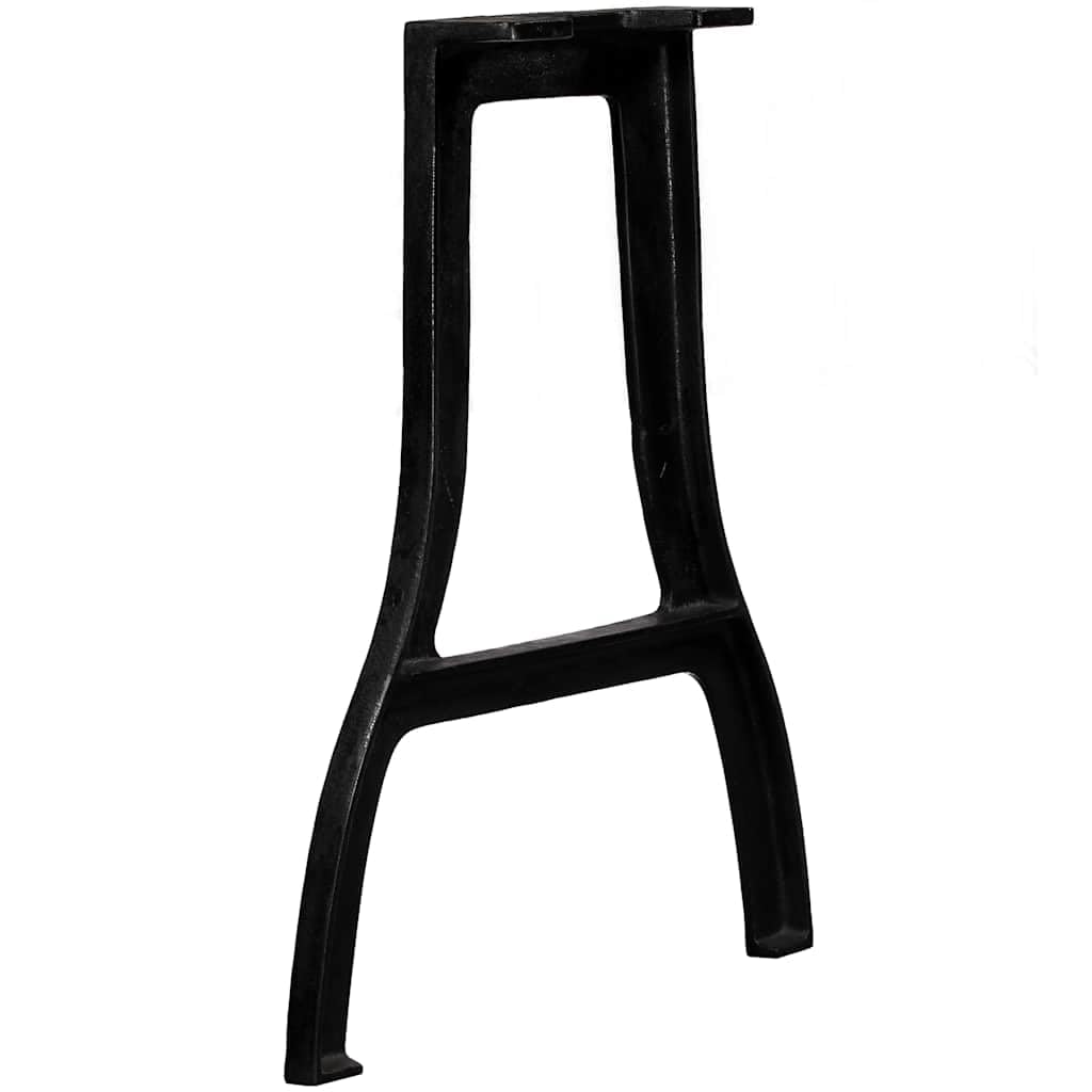 Gambe da tavolo a forma di A, in ghisa, 2 pezzi, stile industriale vintage