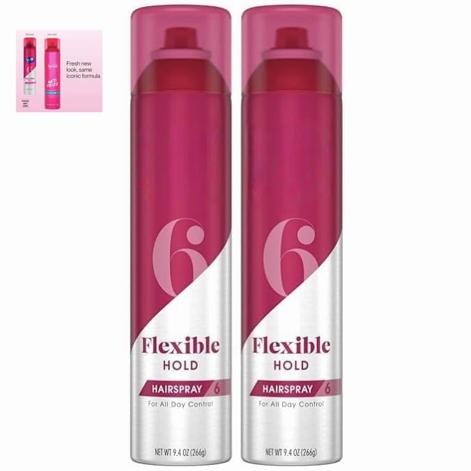Sua~ve Hairspray New look for Women and Men Flexible Hold - Anti-Frizz Hair Products Hair Finishing Spray Anti-Humidity Spray for Hair 9.4 Fl Oz (Pack of -2)