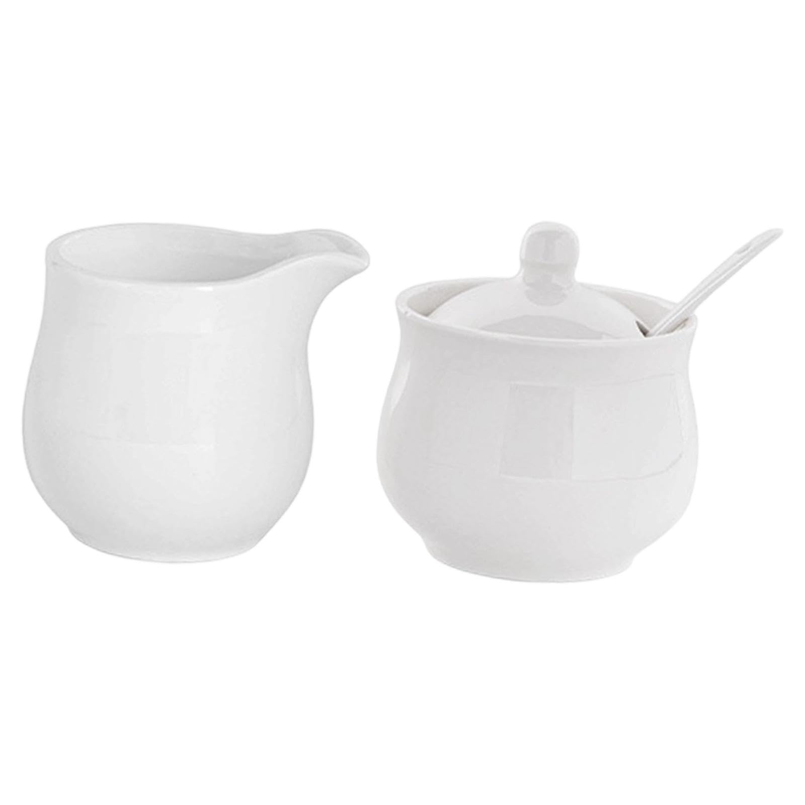 Juego de Azucarero Y Crema de Cerámica, Accesorios para Azucarero, Juego para Servir Café